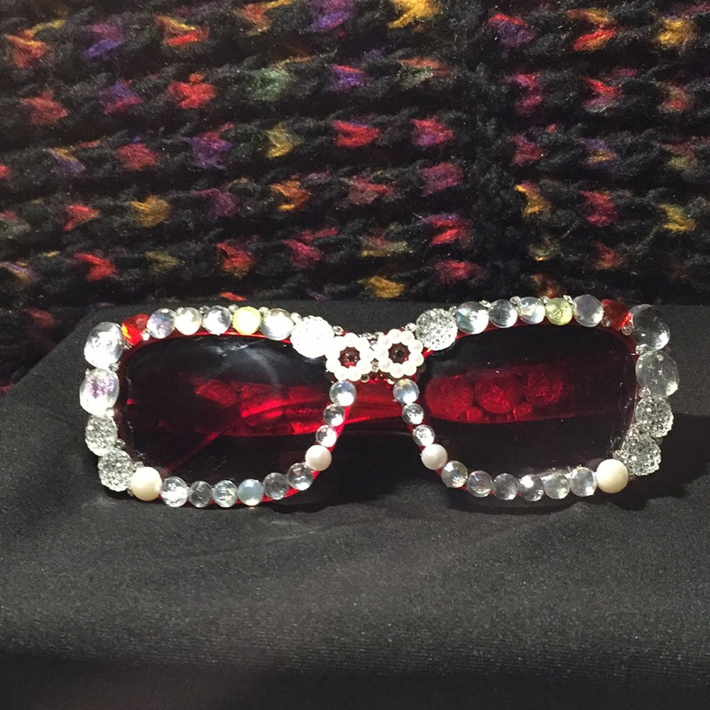 HandMade Gem Encrusted Sunglasses
